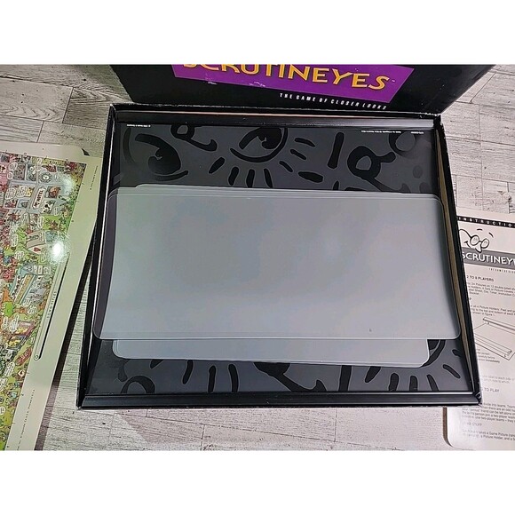 Vintage Scrutineyes Hersch Mattel 1992 Closer Looks Pictures Search Board Game - Picture 4 of 7